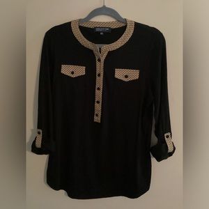 Jones New York Henley Style Blouse